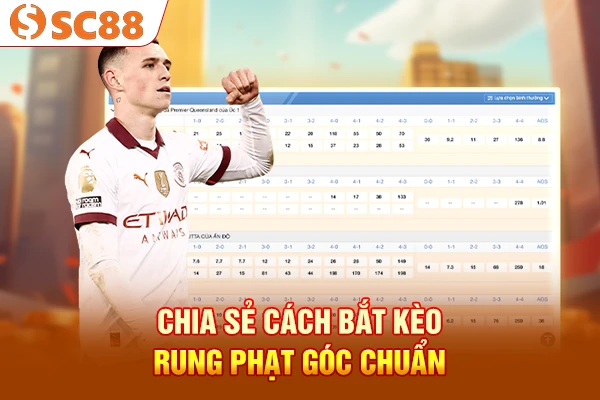 Chia sẻ cách bắt kèo rung phạt góc chuẩn