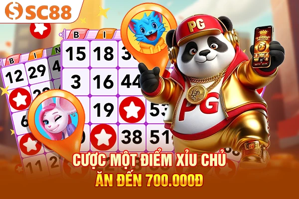 Cược một điểm xỉu chủ ăn đến 700.000đ