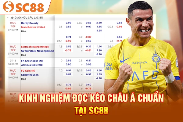 Kinh nghiệm đọc kèo châu Á chuẩn tại SC88