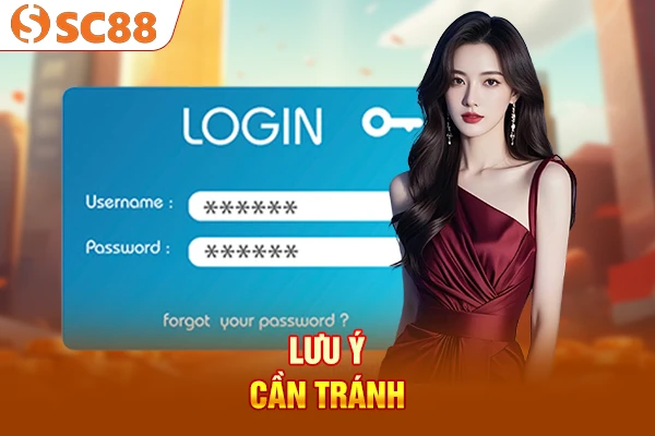 Lưu ý cần tránh