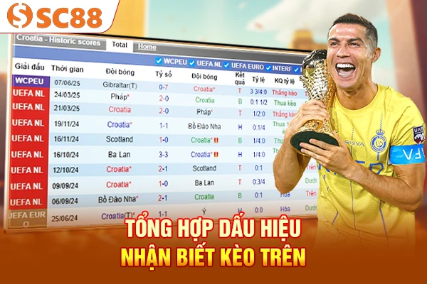 Tổng hợp dấu hiệu nhận biết kèo trên