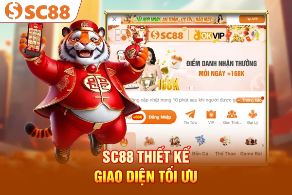 SC88 thiết kế giao diện tối ưu 